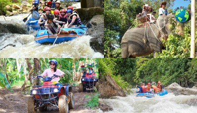 Rafting 5 Km & ATV 1 Hour & Elephant Trek